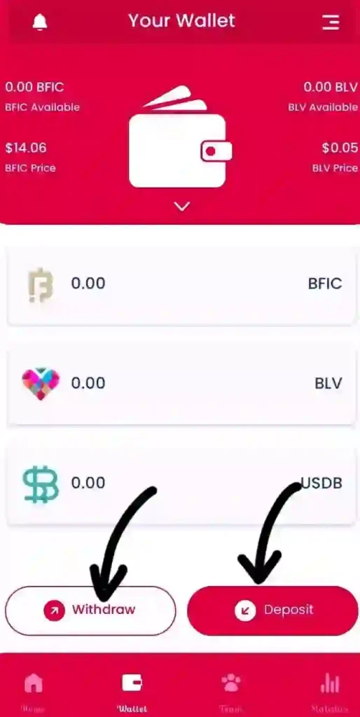 how to withdraw blv from b love network