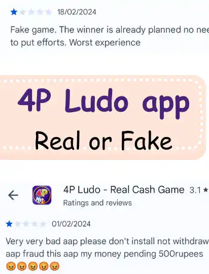 4P Ludo app real or fake